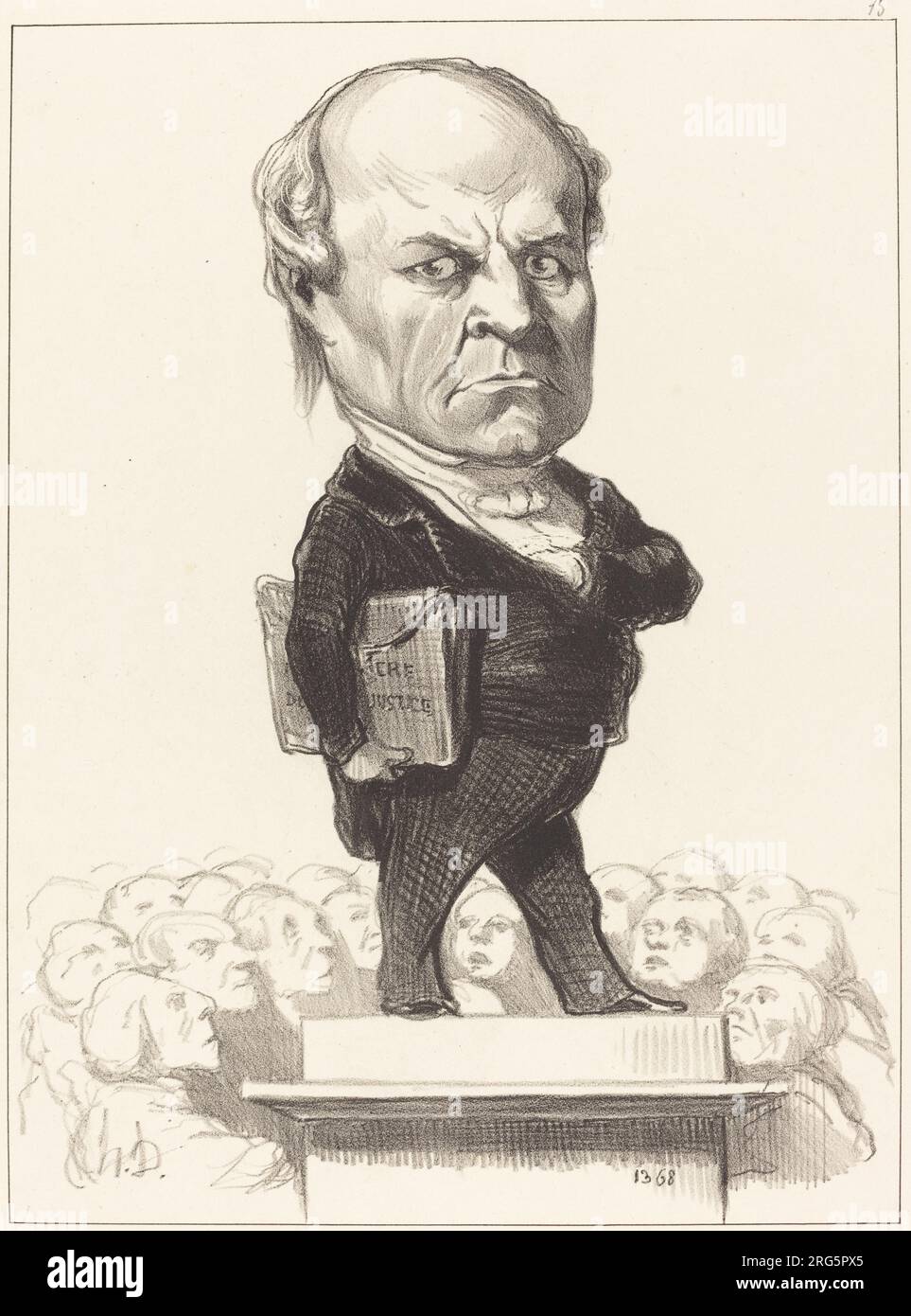 C.H. Odilon Barrot 1849 di Honoré Daumier Foto Stock