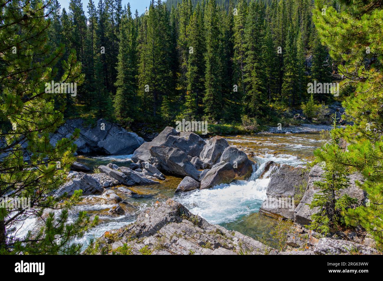 Cascate Hummingbird Falls in estate Foto Stock