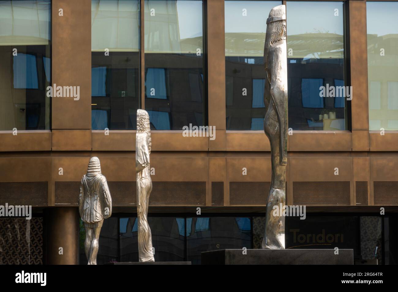 Le sculture chiamate delle Sirene ad Halifax in nuova Scozia Foto Stock