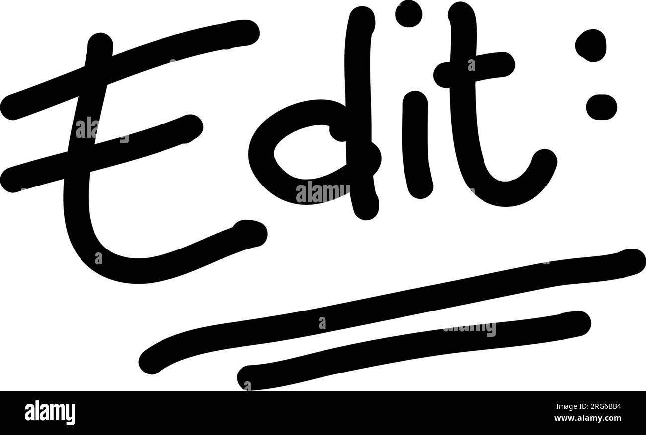 Semplice modifica del testo per la correzione, la revisione o la valutazione della nota. vettore Illustrazione Vettoriale