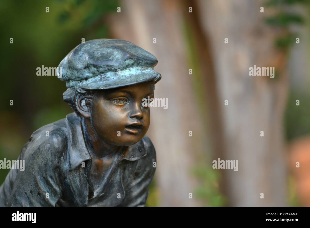 Ragazzo nel parco. Foto Stock