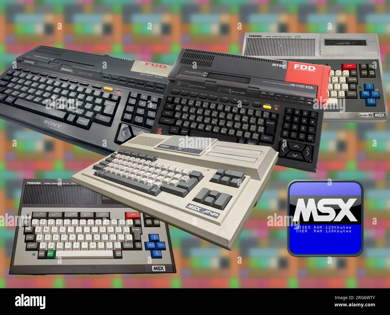 Dal 1983 al 1993 molti produttori di computer (specialmente in Giappone) adottarono uno standard chiamato MSX Foto Stock