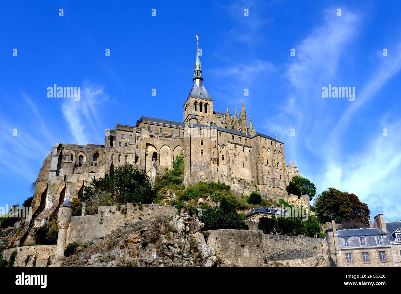 Mont Saint Michel in Normandia Francia Foto Stock