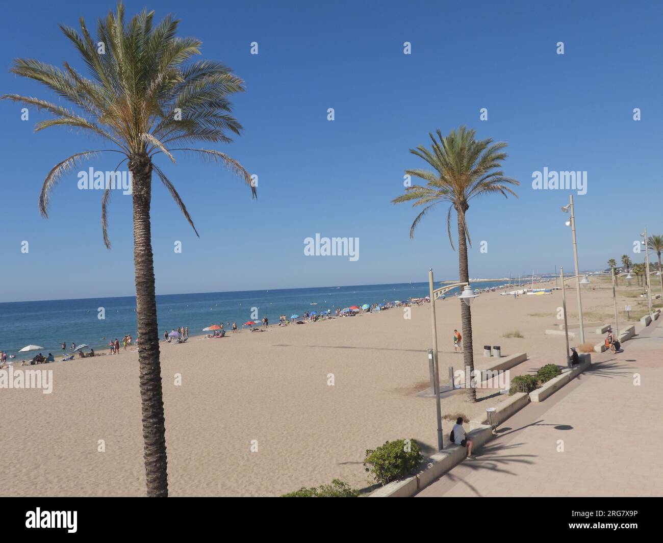 Spagna: Spiaggia di coma Ruga, Costa Dourada Foto Stock