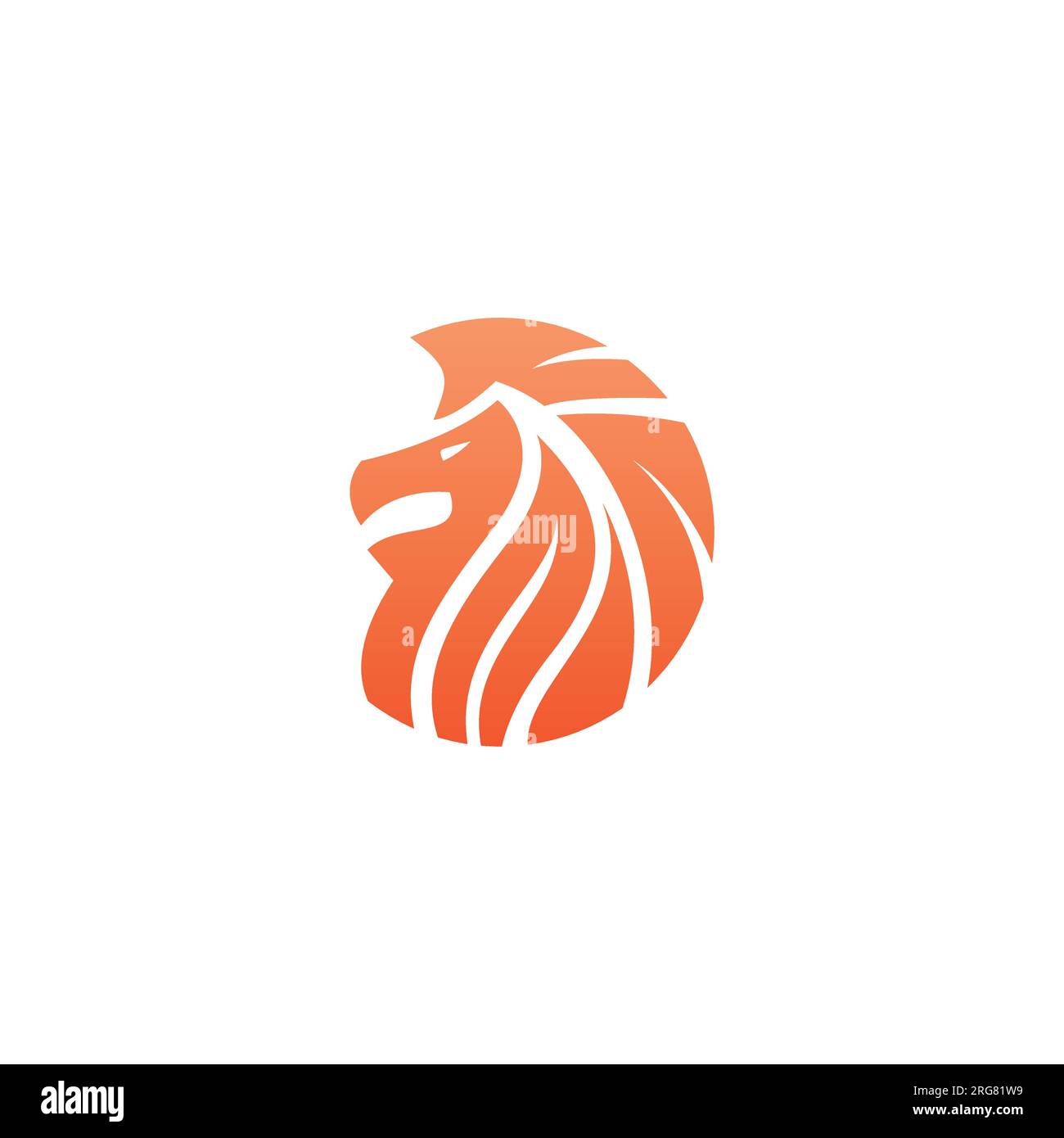 Logo Lion Abstract. Lion Icon Vector Illustrazione Vettoriale