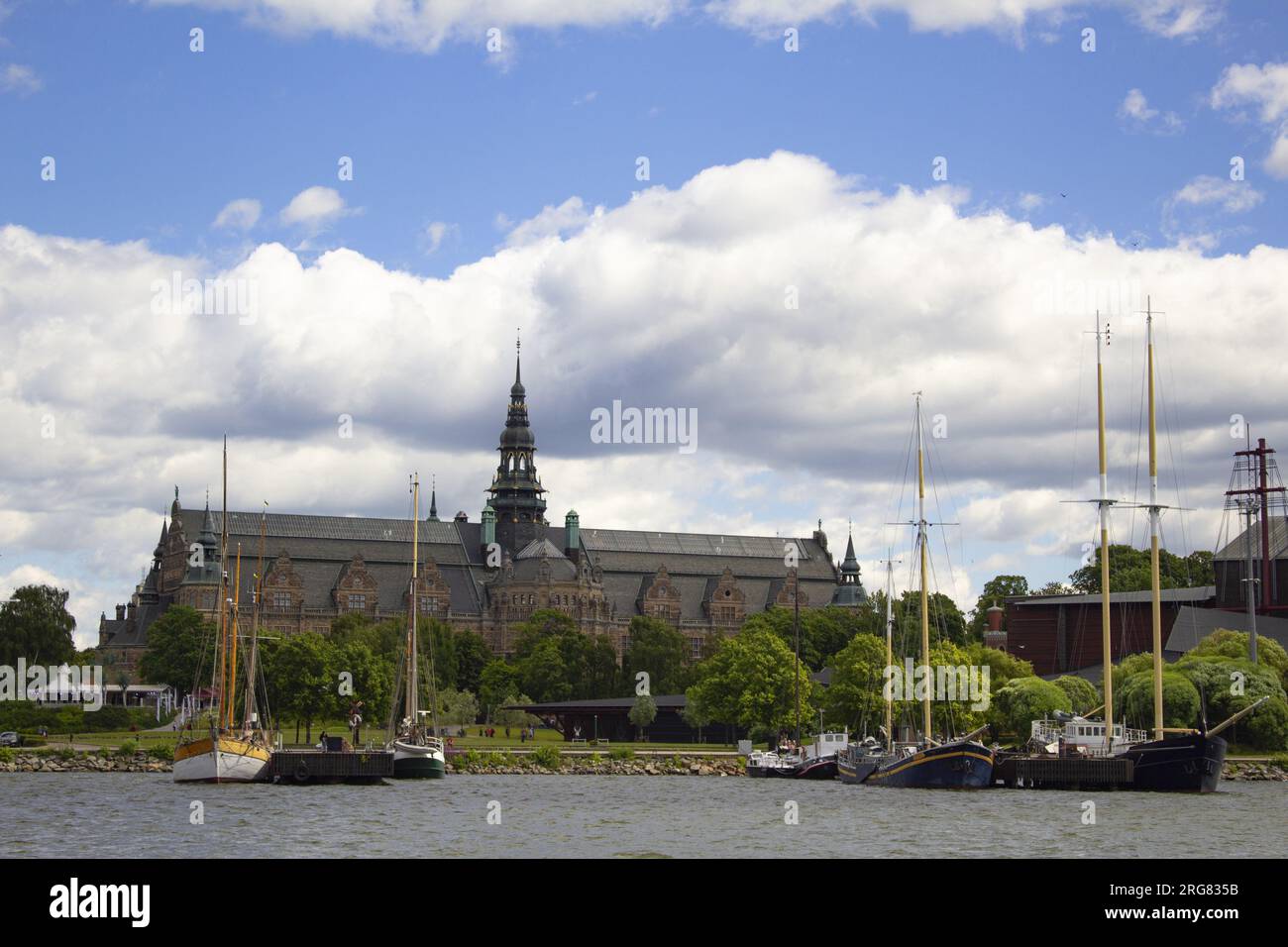 SStockholm, Svezia: Museo nordico. 13 luglio 2017. In svedese Nordiska museet, situato sull'isola di Djurgården. È dedicato alla storia di Th Foto Stock