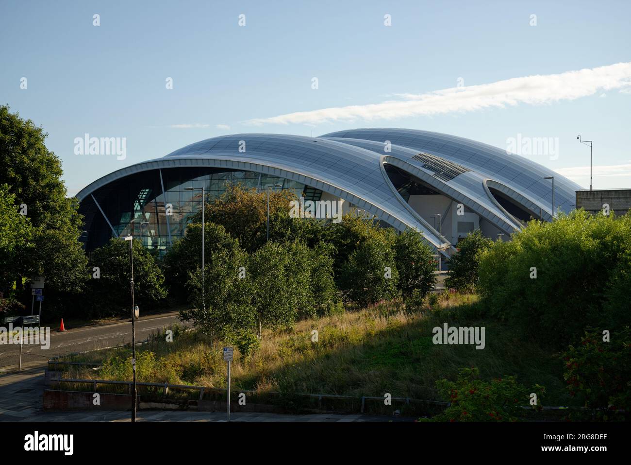 Il Sage Gateshead, parte dello sviluppo di Gateshead Quayside. Un centro di formazione musicale e concerti. Foto Stock