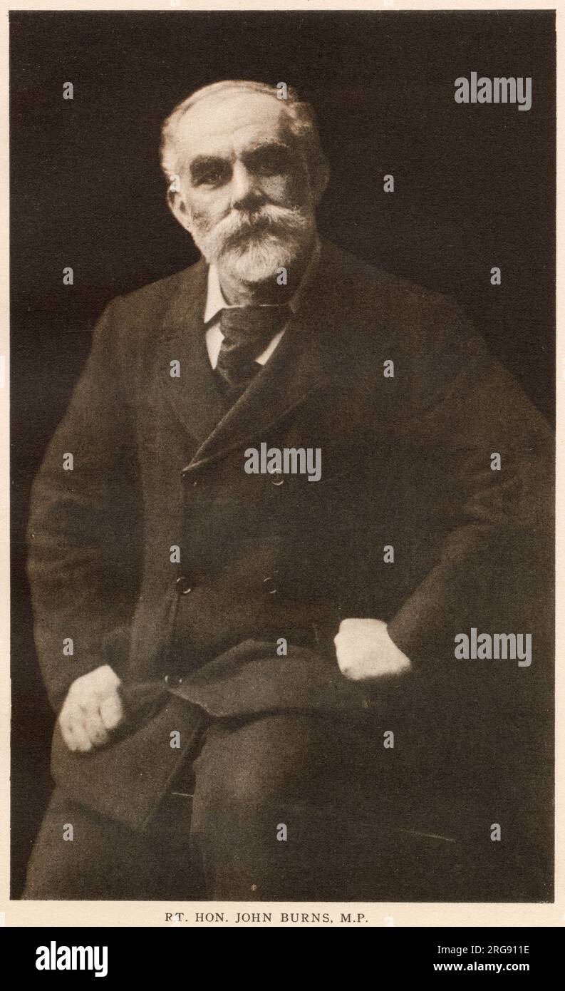 John Elliot Burns (1858 - 1943), leader del lavoro inglese. Foto Stock