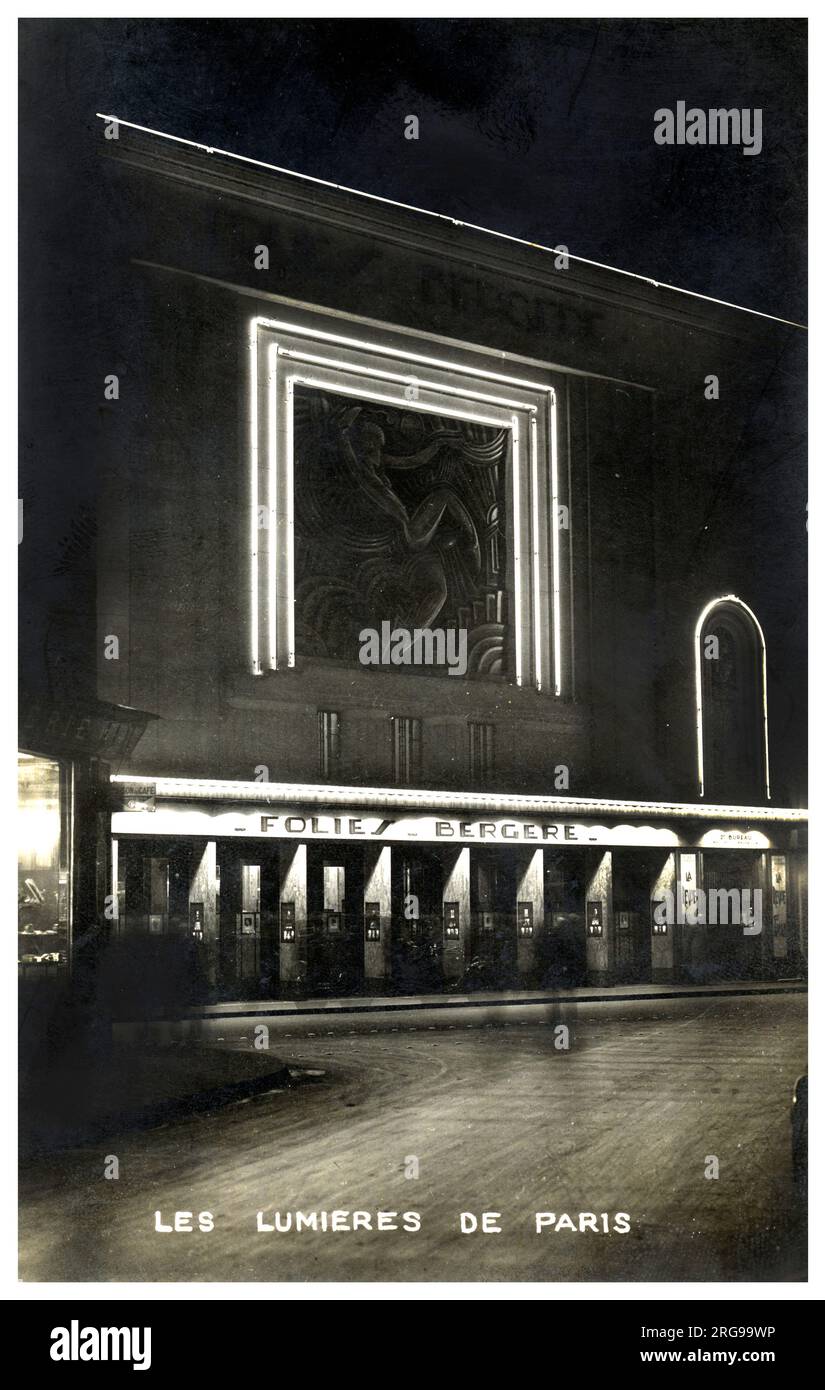 Teatro Folies Bergere, Parigi, Francia. Foto Stock