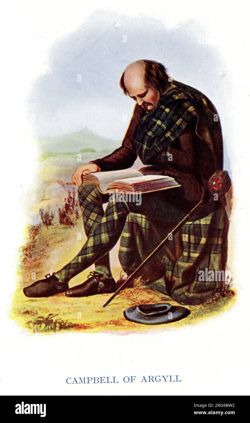 Campbell of Argyll, costume tradizionale Clan Highland scozzesi - i Clan Highland scozzesi Vol. 1 1923 Foto Stock