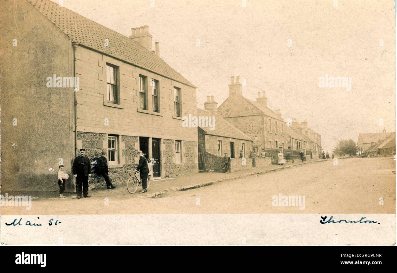 Main Street, Thornton, Kirkaldy (Glenrothes), Fife, Scozia. Foto Stock