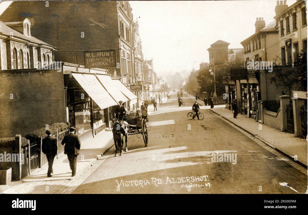 Victoria Road, Aldershot, Rushmoor, Hampshire, Inghilterra. Foto Stock