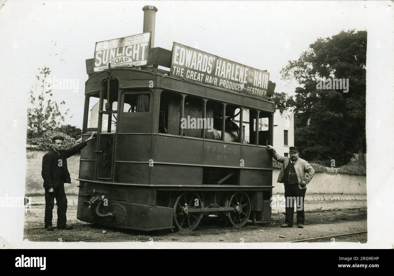 Dublin & Blessington Steam Tram (D&BST Co) - Costruito nel 1887, Co Wicklow, Irlanda. Foto Stock