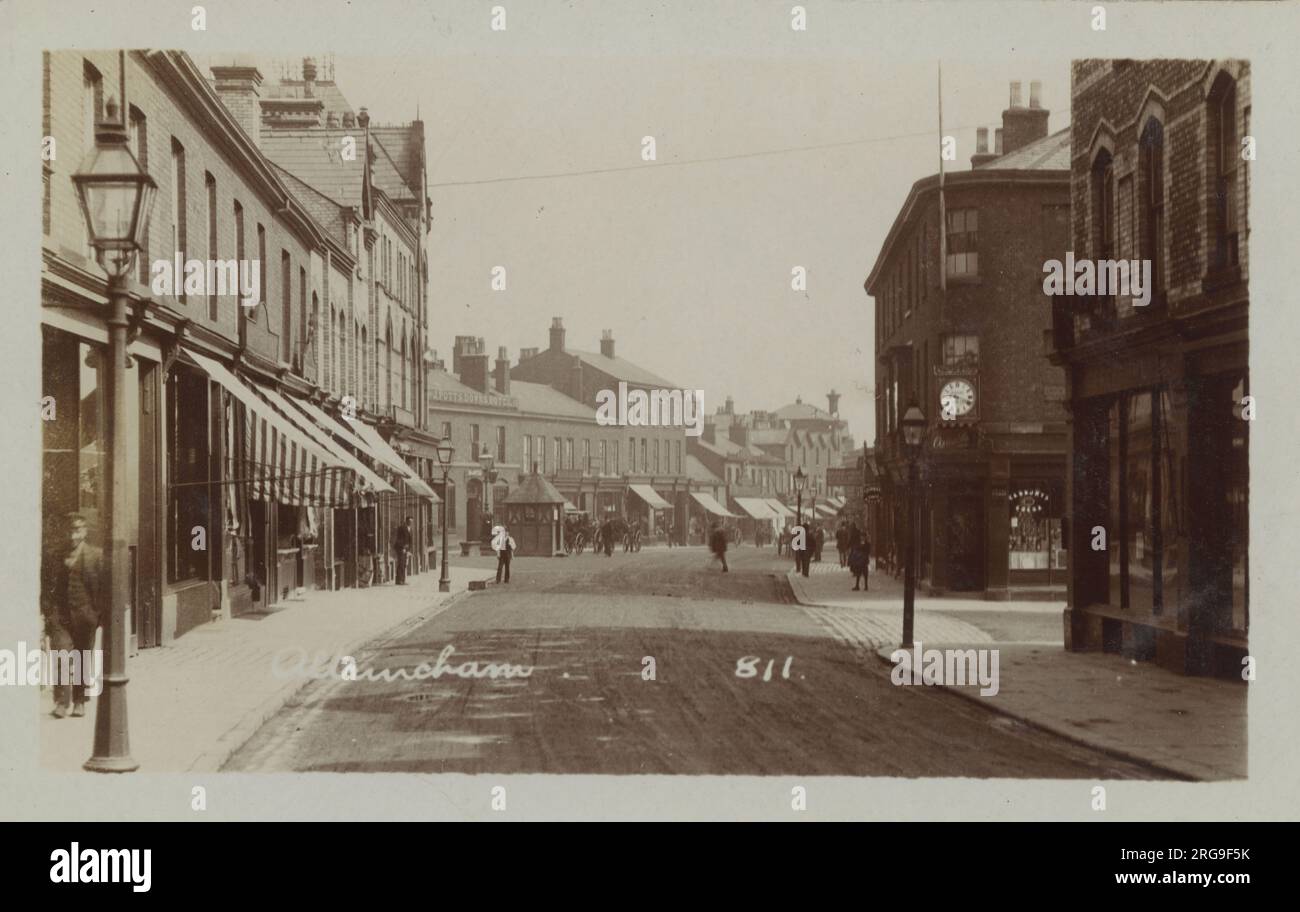 Ashley Road, Altrincham, Trafford, ManchesterLancashire, Inghilterra. Foto Stock