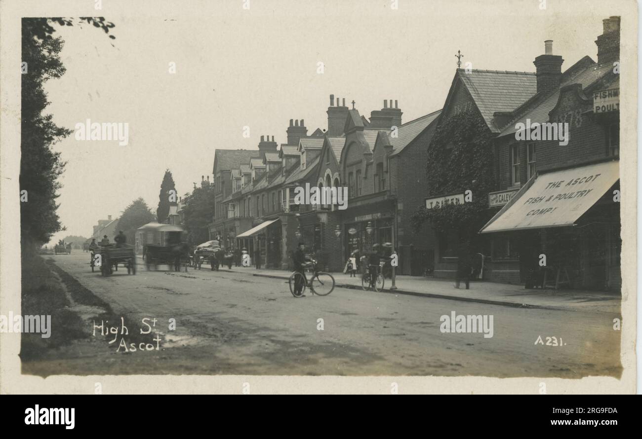 High Street, Ascot, Bracknell, Berkshire, Inghilterra. Foto Stock