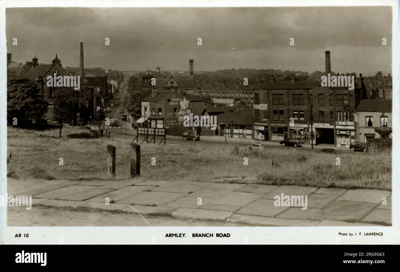 Branch Road, Arley, Leeds, Yorkshire, Inghilterra. Foto Stock
