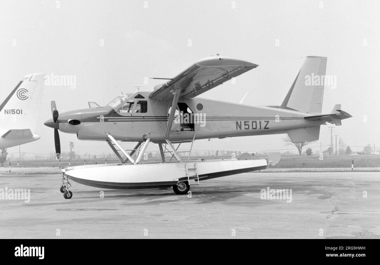 De Havilland Canada DHC-2T Turbo Beaver (o DHC-2 Mk III) N501Z su galleggianti. Foto Stock