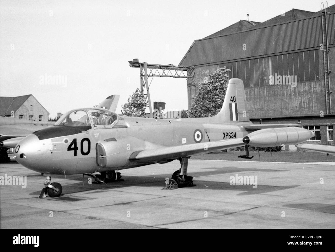 Royal Air Force Hunting Jet Provost T.4 XP634 (segnale di chiamata 40), da RAF Linton-on-Ouse. Al RAF Leuchars. XP634 è stato consegnato il 29 giugno 1962 e venduto per rottami il 17 agosto 1971. Foto Stock