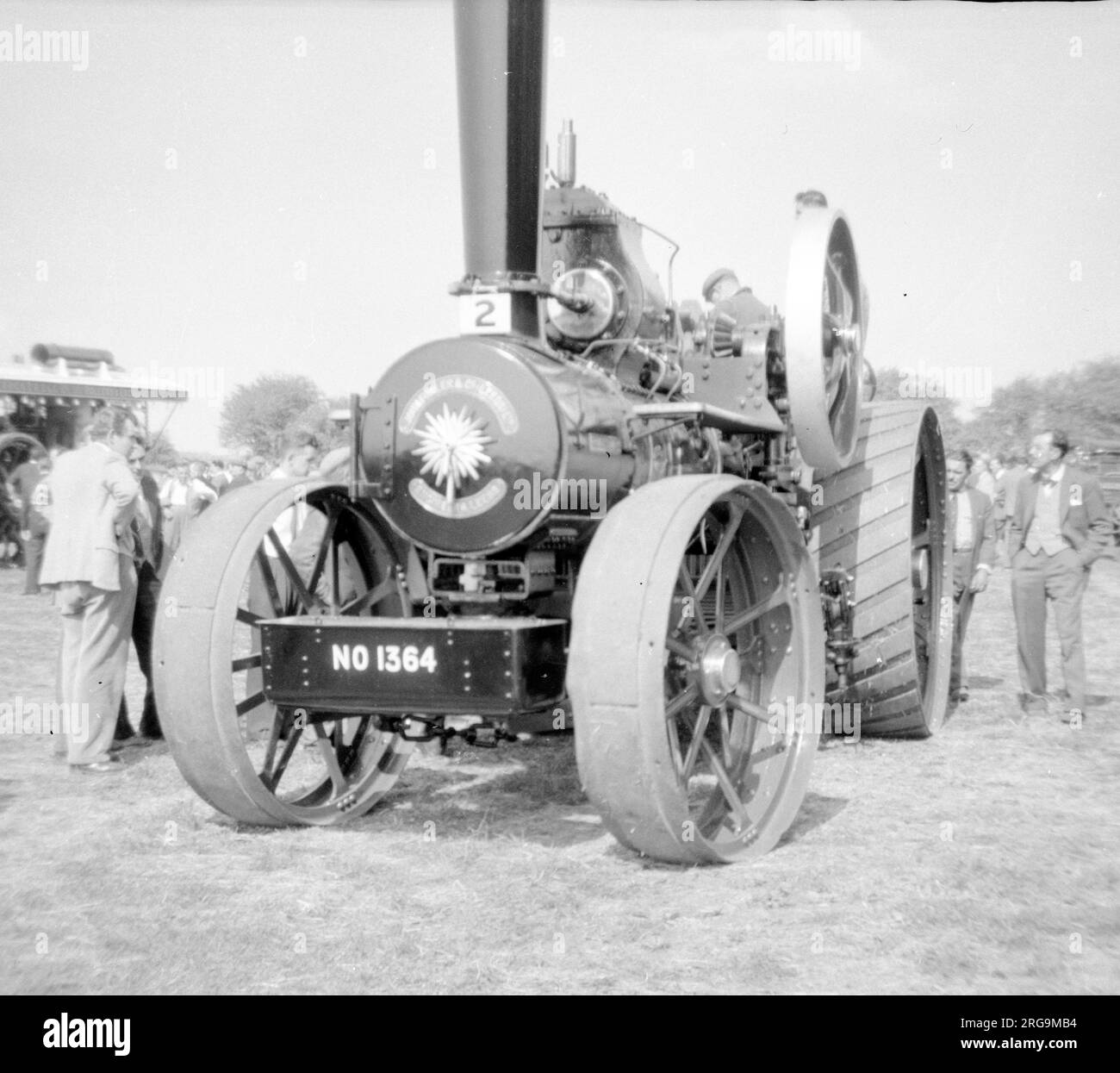 Fowler Ploughing Engine NO1364 Princess Mary (msn 15436), costruita nel 1920, all'Andover Steam Rally del 1959. (John Fowler & Co Engineers di Leathley Road, Hunslet, Leeds, West Yorkshire, Inghilterra produceva motori a trazione e attrezzature per aratura, nonché attrezzature ferroviarie). Foto Stock