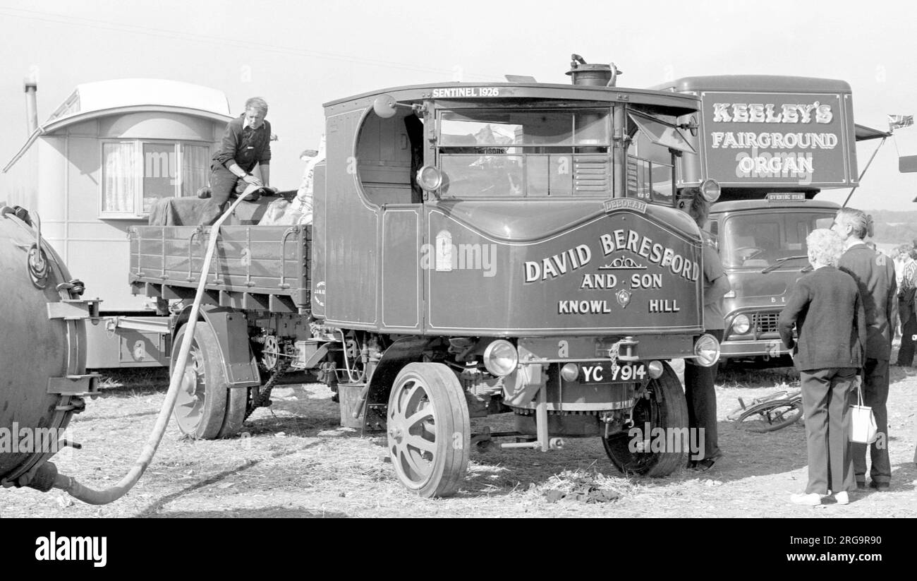 Sentinel Wagon 8109, Deborah al rally Stourpaine 1978:- Maker: Sentinel Waggon Works Ltd tipo: Wagon numero: 8109 Costruito: 1929 registrazione: YC 7914 Classe: SUP Nome: Deborah Foto Stock