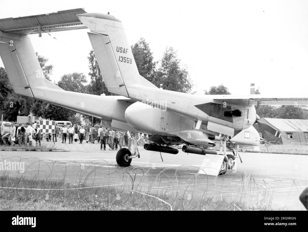 United States Air Force - North American Rockwell OV-10A-1-NH Bronco 66-13559 (msn 305-8), presso la Sembach Air base. Luglio 1976 con 601st Tactical Control Wing alla Sembach Air base, Germania Gennaio 1986 con 27th Tactical Air Support Squadron/602nd Tactical Air Control Wing a George AFB, California. In seguito trasferito all'Aeronautica delle Filippine. Foto Stock