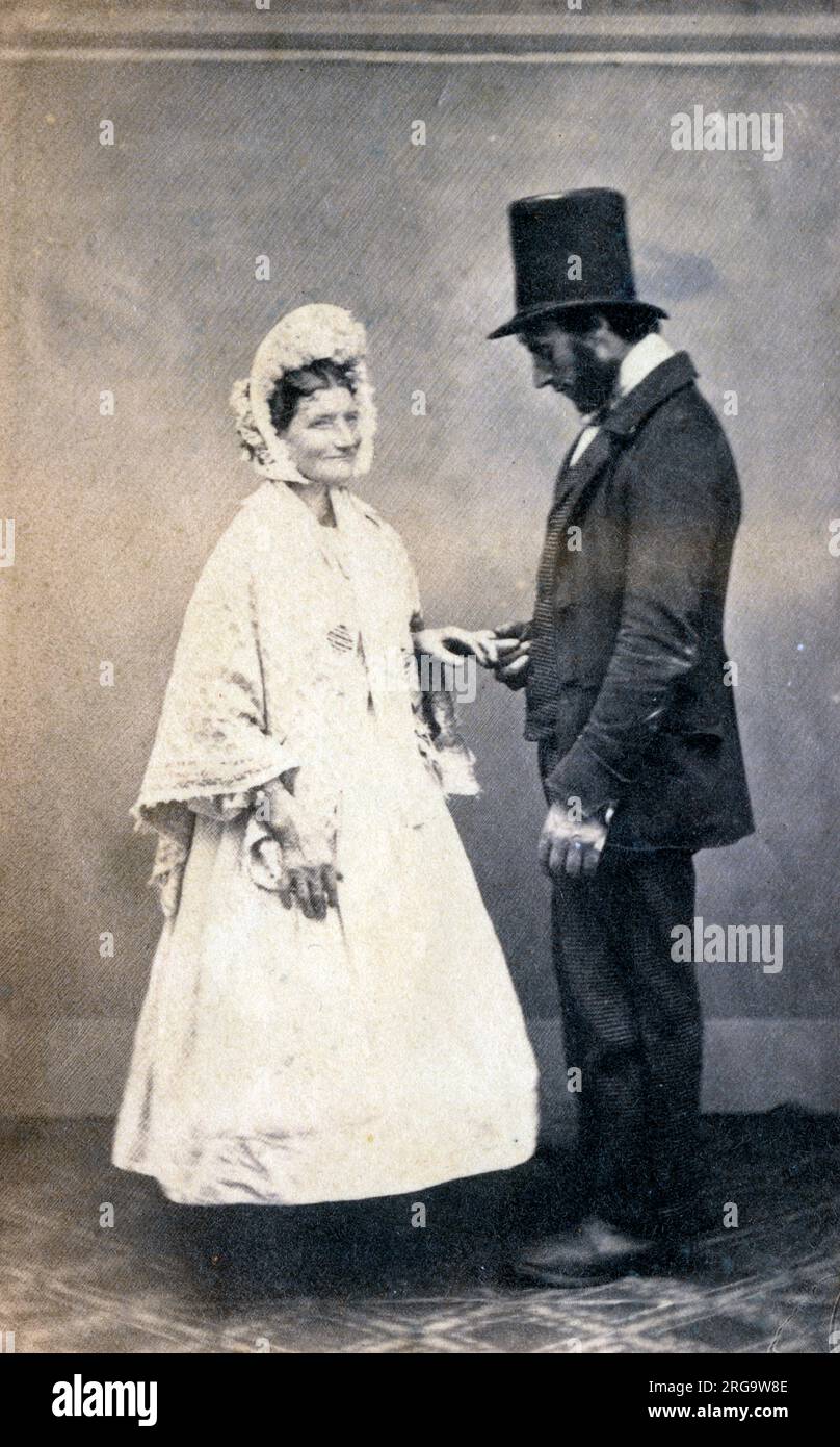 Ritratto di una coppia di mezza età, Thomas e Jane Foto Stock