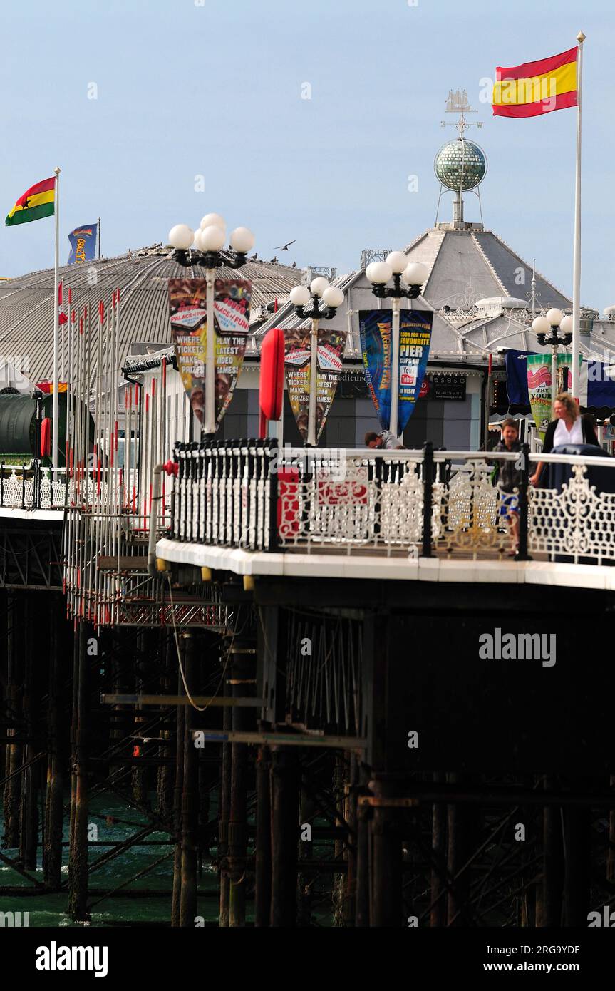 Molo sul lungomare di Brighton, Sussex, Regno Unito (Londra sul mare) Foto Stock