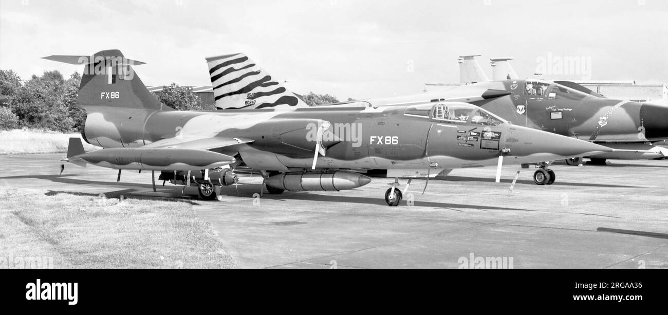 Forze aeree belghe - Lockheed F-104G FX86 Foto Stock