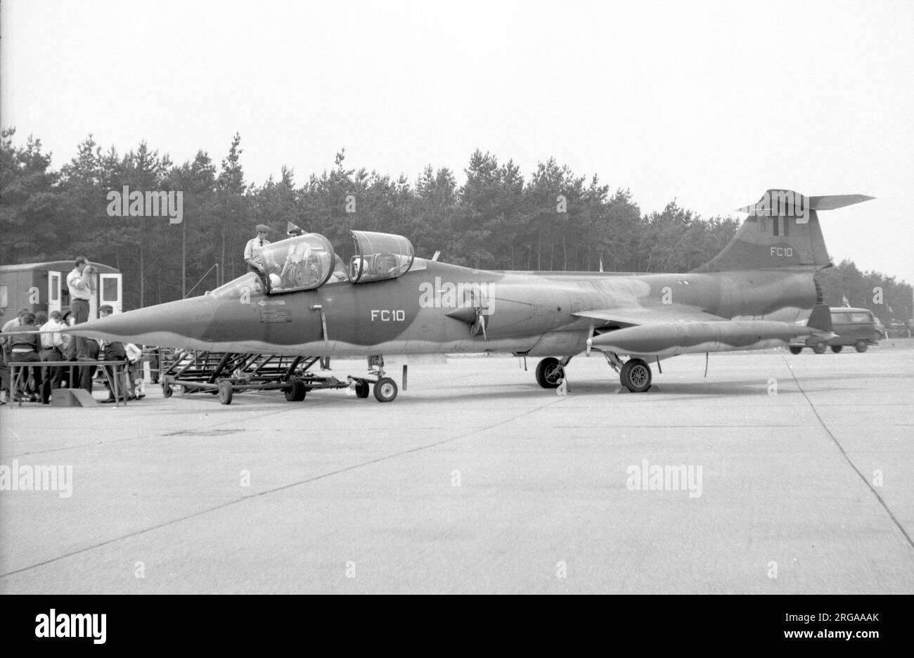 Forze aeree belghe - Lockheed F-104G Starfighter FC10 Foto Stock