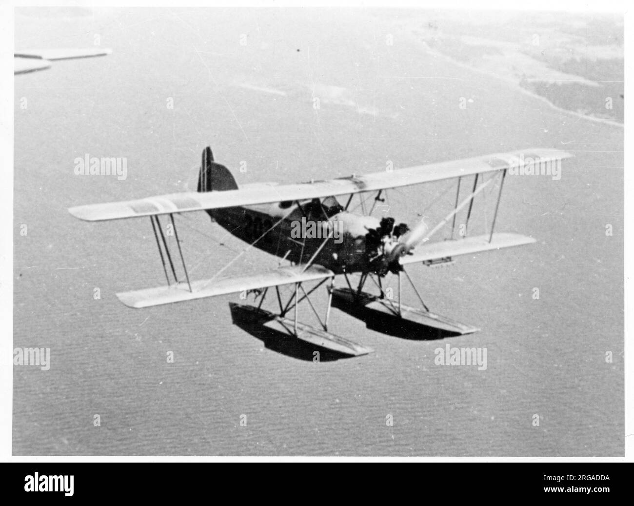 Royal Norwegian Navy Air Service - Marinens Flyvebaatfabrikk M.F.10. Il M.F.10 (noto anche come HÃ¸ver M.F.10, dopo il suo progettista) fu un idrovolante militare costruito in Norvegia nel 1929, di cui quattro furono costruiti. Foto Stock