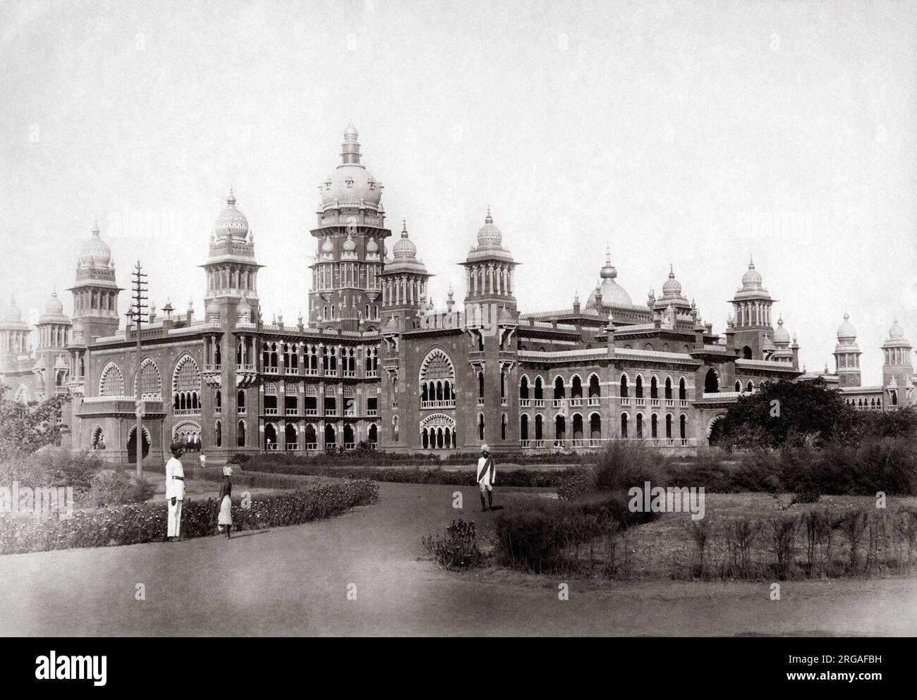 Alta Corte, Madras (Chennai, India c.1880's Foto Stock