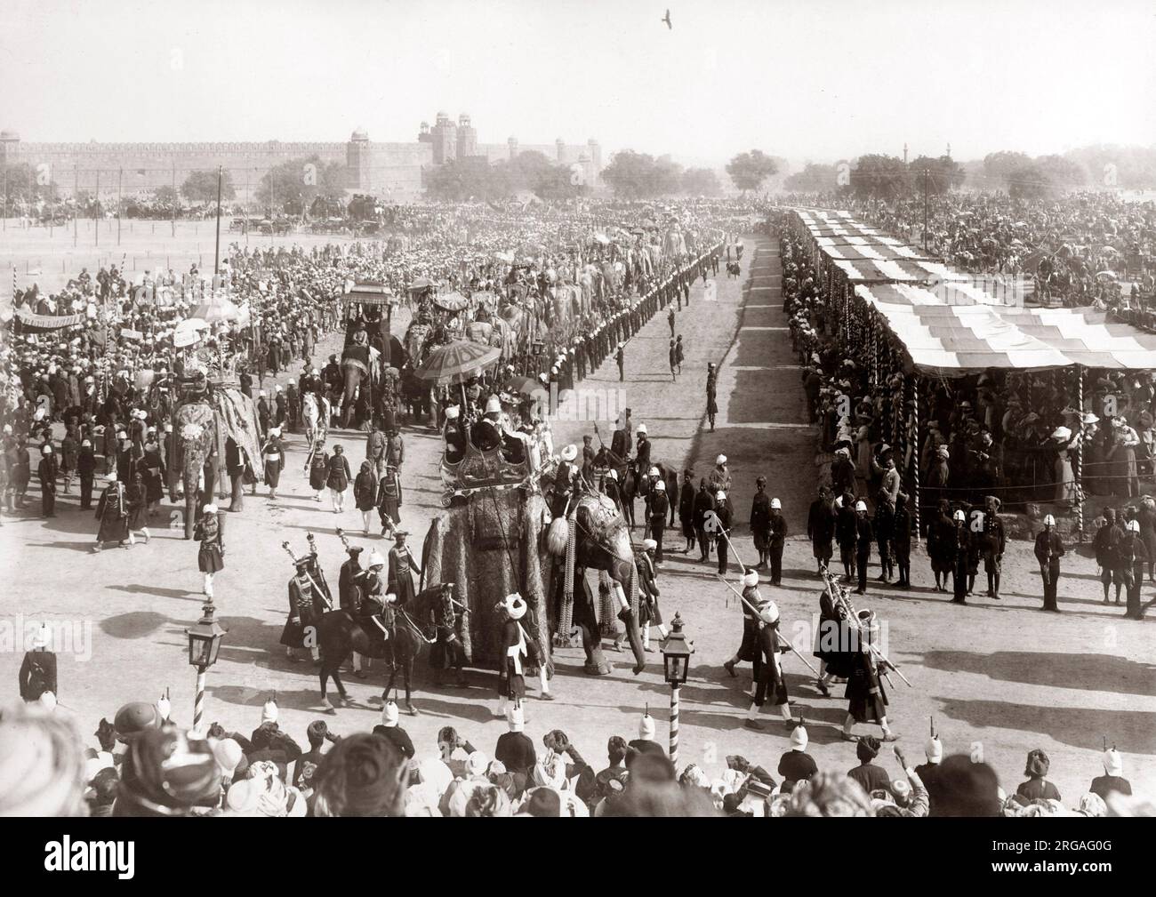 India - cerimonia legata al Delhi Durbar - probabilmente 1903 Foto Stock