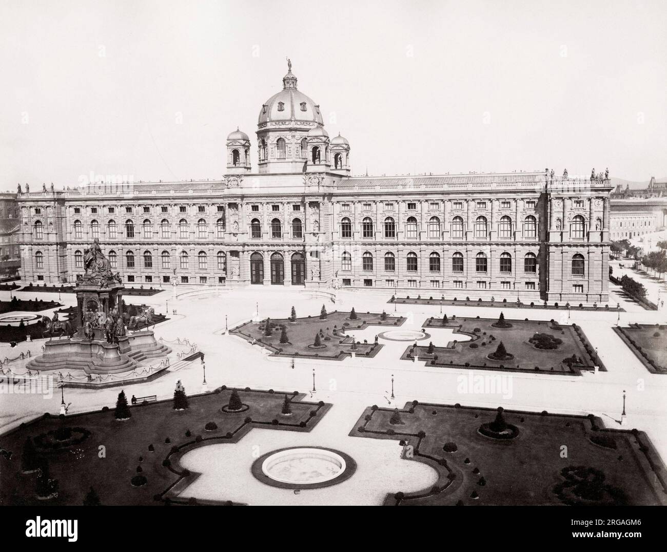 Fotografia d'annata del XIX secolo: Kunsthistorisches Museum , Vienna, Austria. Foto Stock