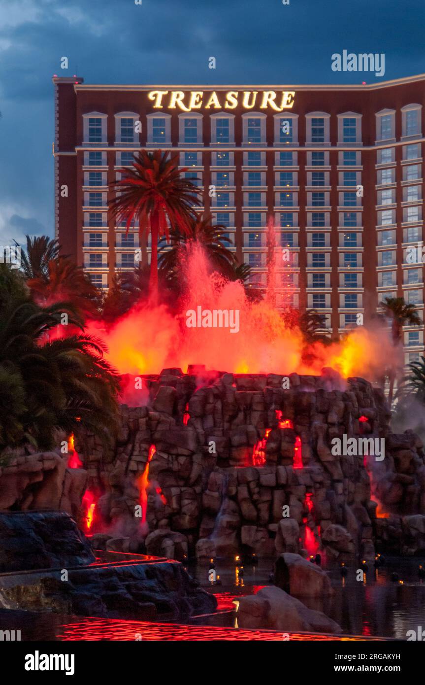Treasure Island Hotel sulla Las Vegas Strip. Foto Stock