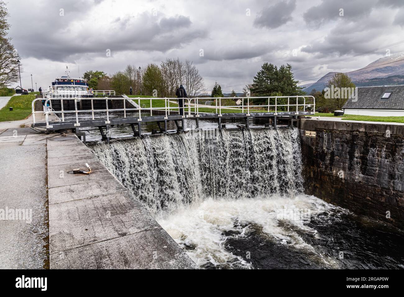 Il Caledonian Canal Foto Stock
