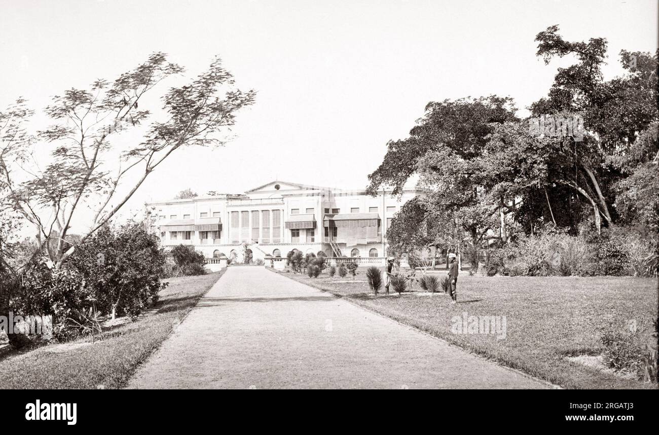 Governo House Barrackpore Calcutta, 1860's Foto Stock
