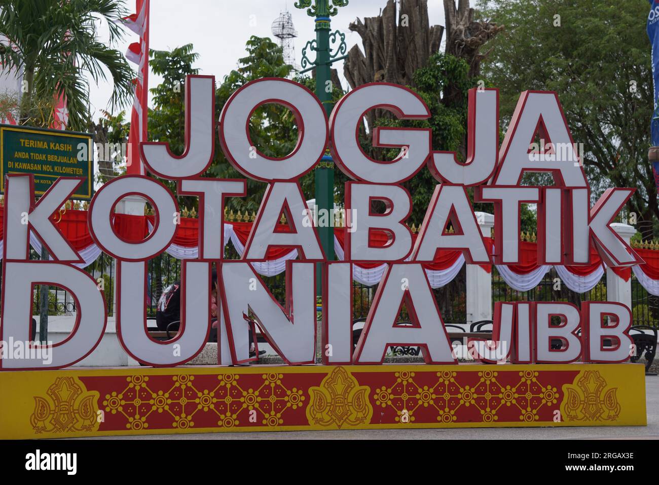 Il Batik Monument a Malioboro Foto Stock