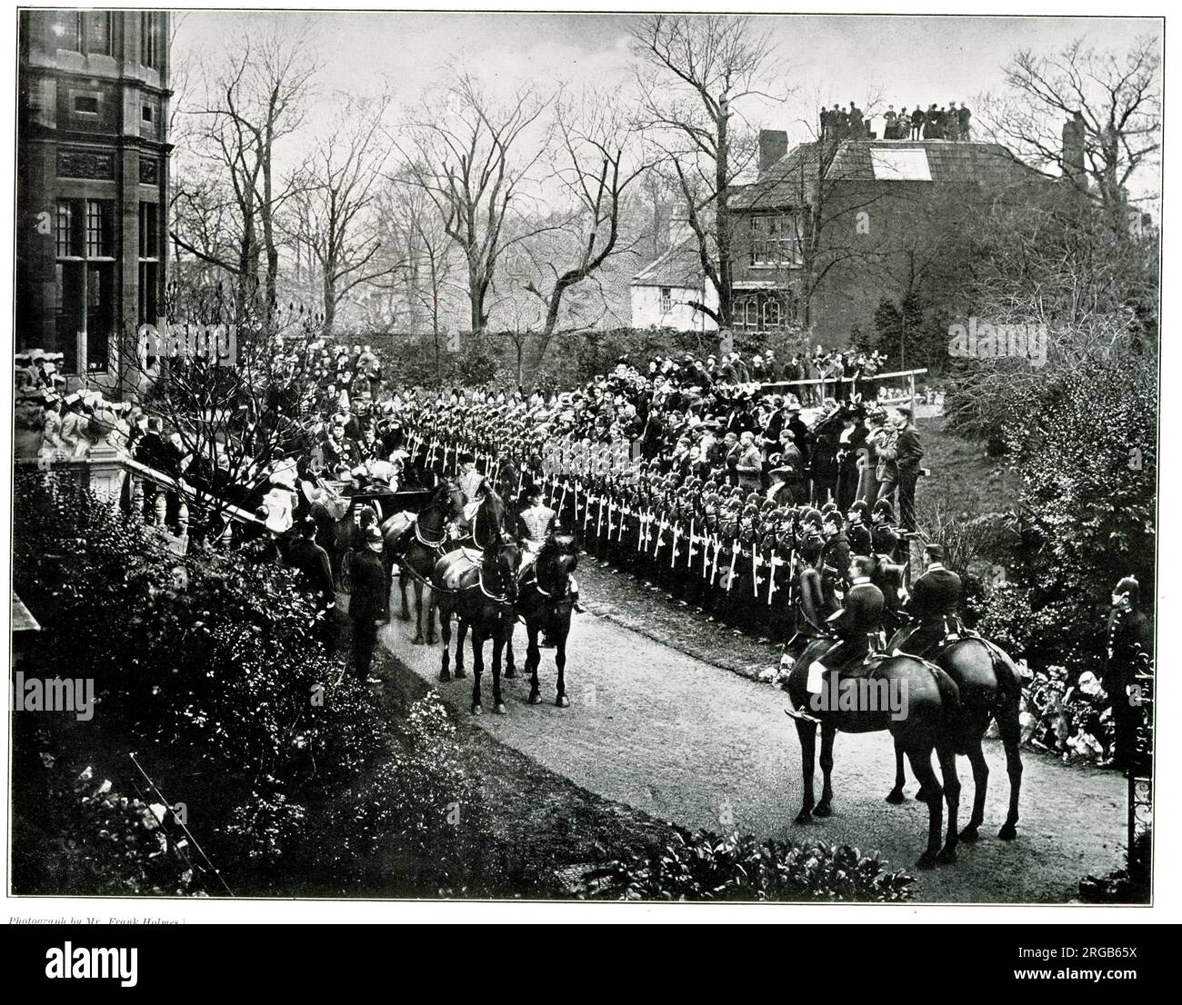 Queen Victoria Opening Convalescent Home, Durdham Down, Bristol, 15 novembre 1899 Foto Stock