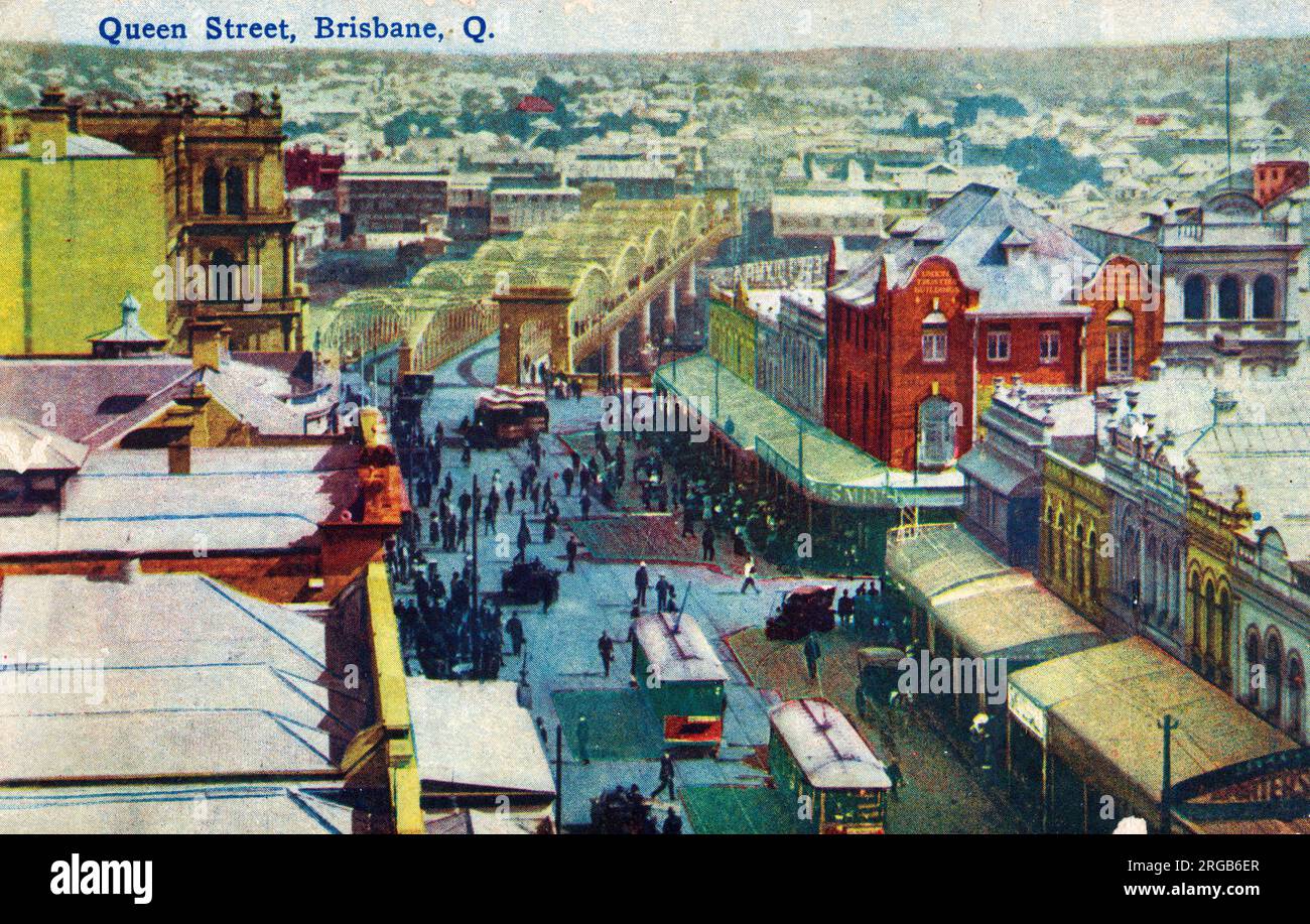 Queen Street, Brisbane, Queensland, Australia. Foto Stock