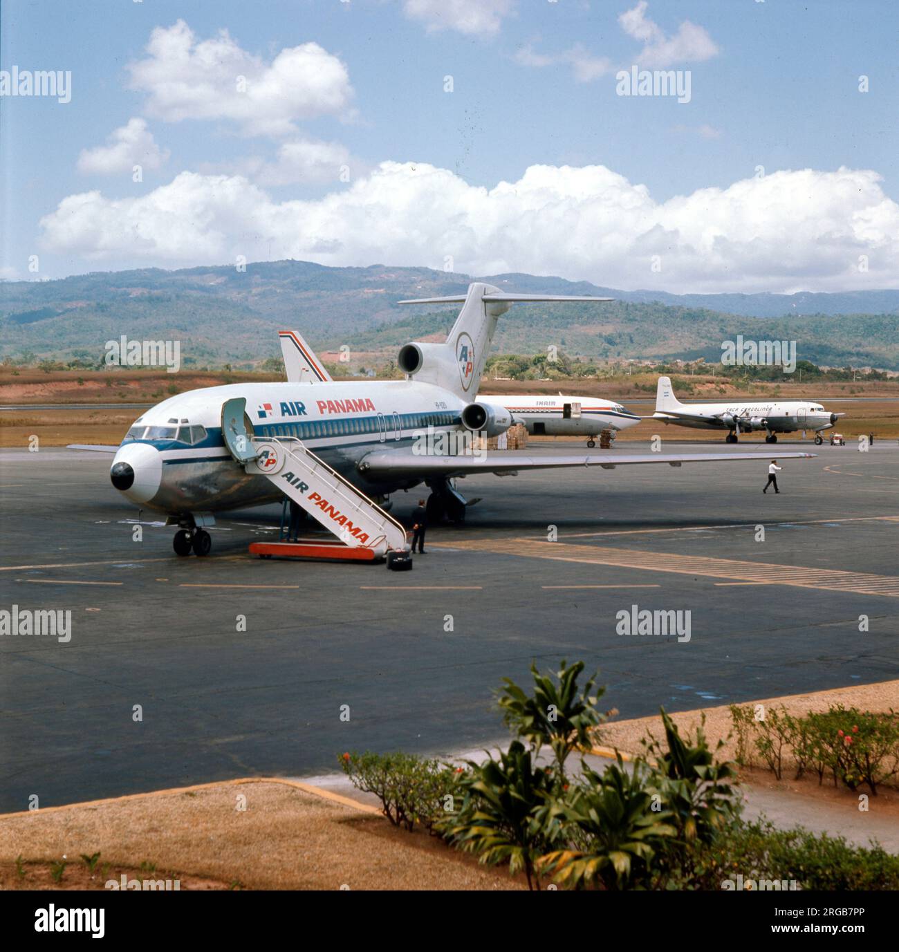 Boeing 727-81 HP-620 (msn 18951, linea numero 237), di Air Panama, all'aeroporto internazionale di Tocumen, Panama. Foto Stock