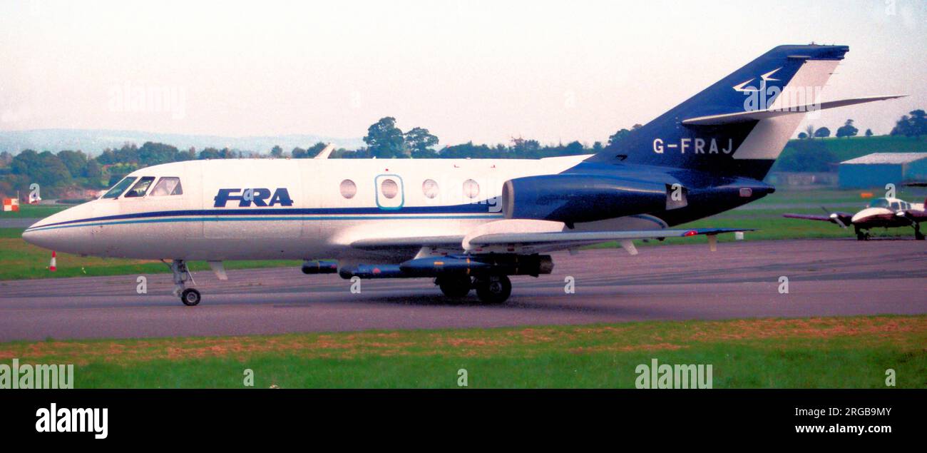 Dassault Falcon 20EW G-FRAJ (msn 20). Di FR Aviation, come un simulatore di guerra elettronica. Foto Stock