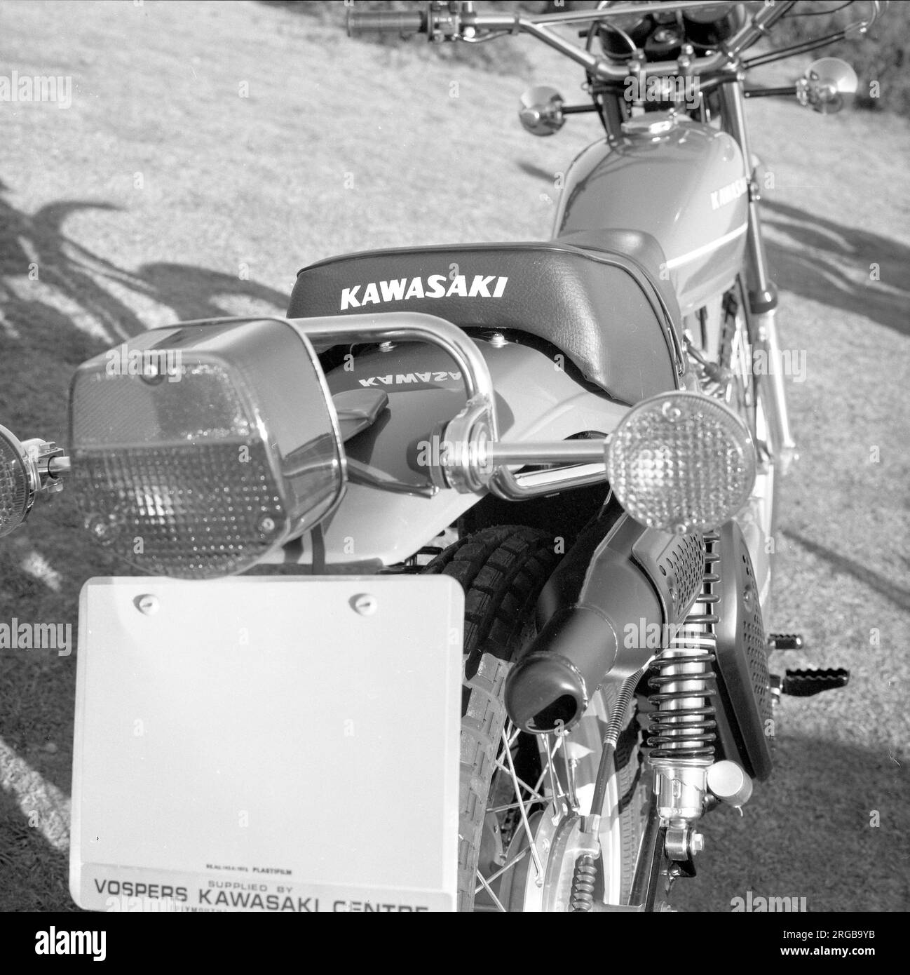 Moto Kawasaki KL 250. Foto Stock