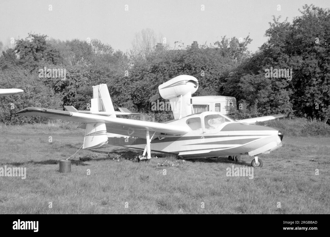 Lago LA-4-180 Buccaneer G-BASO (msn 358), a Elstree nel giugno 1974. Foto Stock