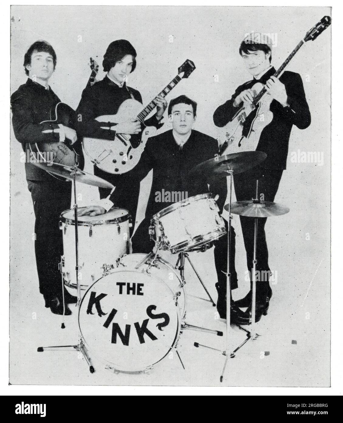 The Kinks (Pete Quaife, Dave Davies, Mick Avory e Ray Davies), gruppo pop britannico Foto Stock