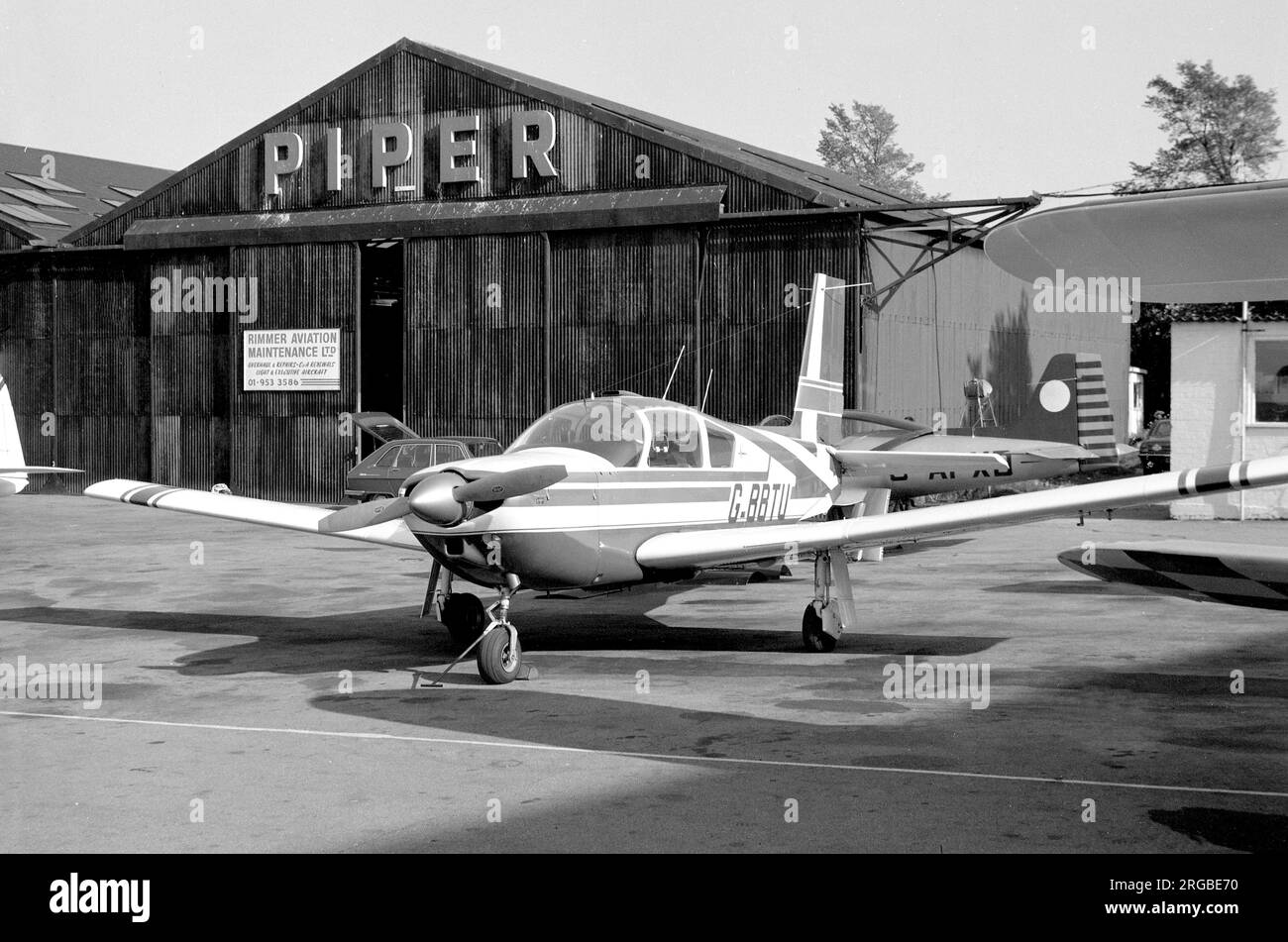 SOCATA ST-10 Diplomatate G-BBTV (msn140), presso Elstree nel giugno 1974. ( SOCATA - Societe de Construction d'Avions de Tourisme et d'Affaires). Foto Stock