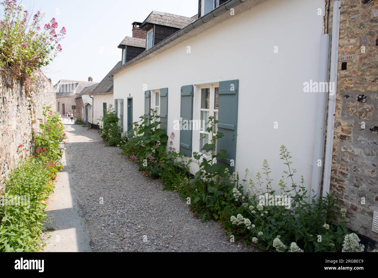 La città vecchia di Saint Valery sur somme Foto Stock