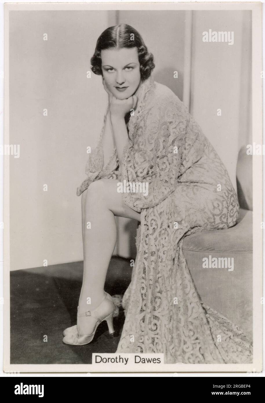Dorothy Dawes, attrice cinematografica americana Foto Stock