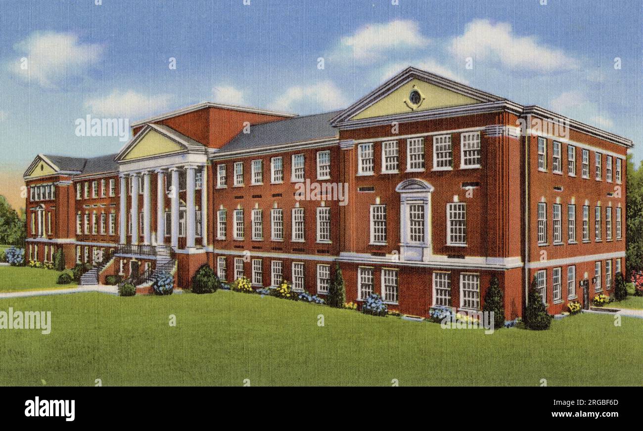 Science Building, Women's College of the University of North Carolina, Greensboro, North Carolina, USA Foto Stock