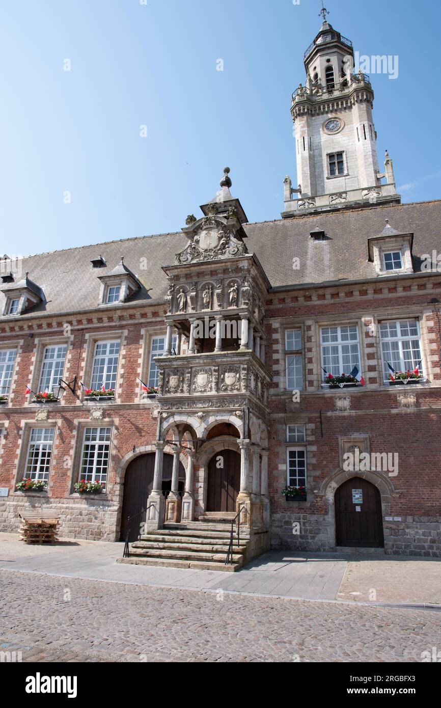 Hotel de Ville Hesdin Foto Stock