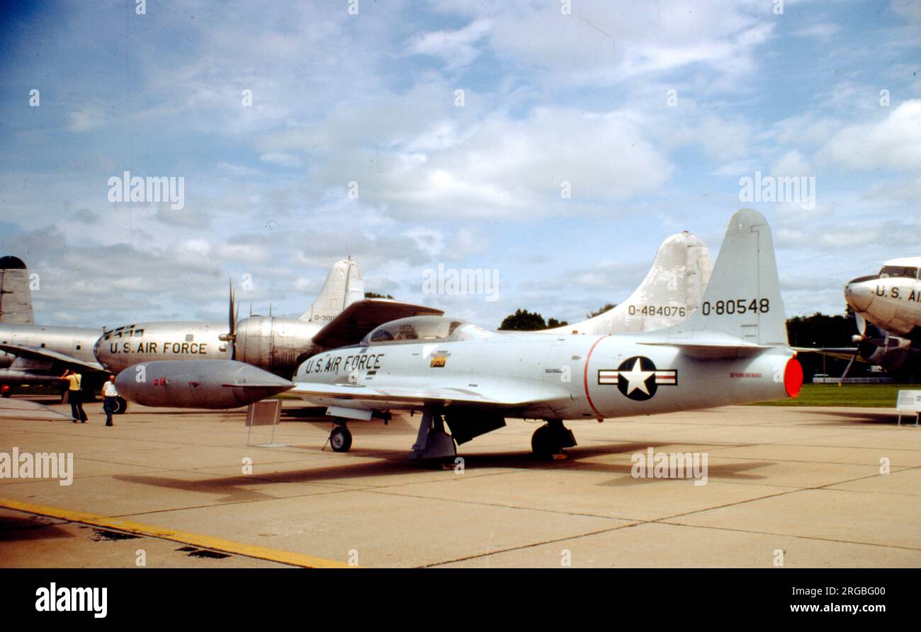 Lockheed T-33A-5-lo o-80548 (msn 580-1517, 58-0548), presso lo Strategic Air Command Museum, Offutt Air Force base, Nebraska. Foto Stock